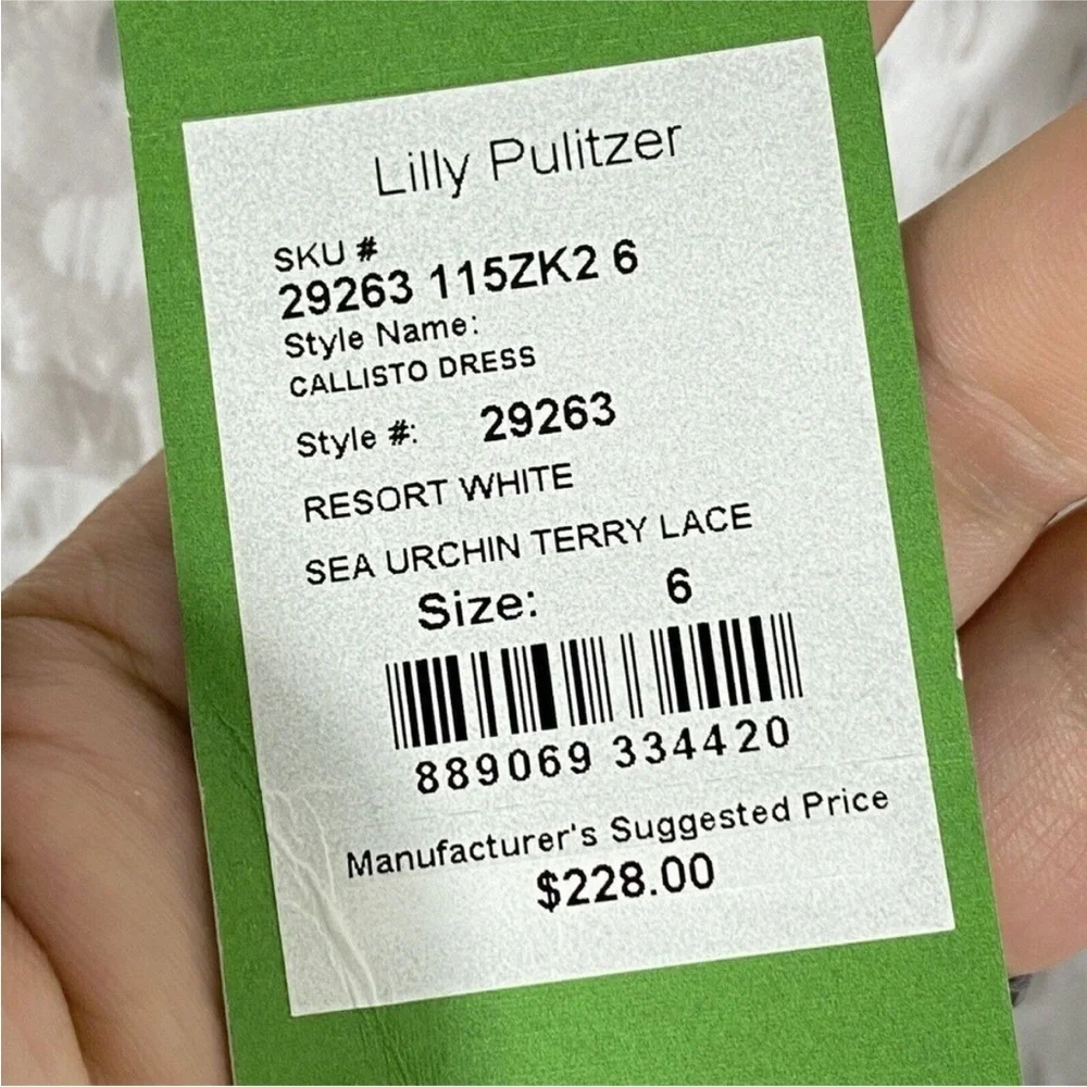 Lilly Pulitzer Callisto Sea Urchin Terry Lace Dress NWT - Picture 4 of 7